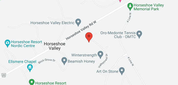 map of 31 VALLEYCREST Drive